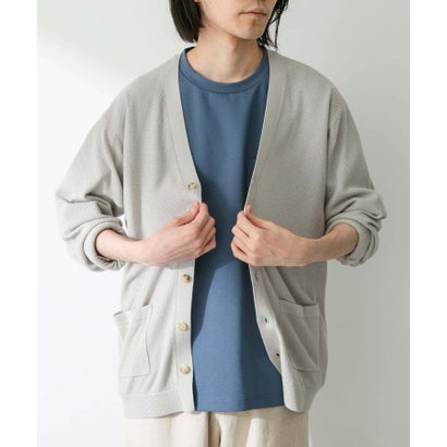 アーバンリサーチ サニーレーベル URBAN RESEARCH Sonny Label 『接触冷感』ライトカノコニットカーディガン （ブルーグリーン）｜詳細画像