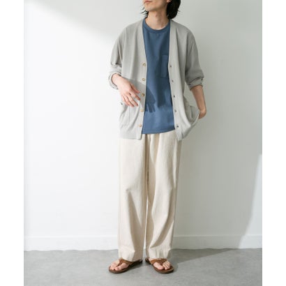 アーバンリサーチ サニーレーベル URBAN RESEARCH Sonny Label 『接触冷感』ライトカノコニットカーディガン （ブルーグリーン）｜詳細画像