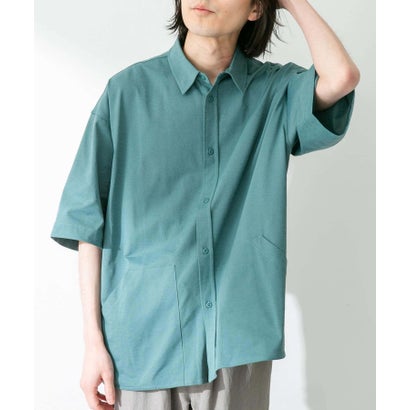 アーバンリサーチ サニーレーベル URBAN RESEARCH Sonny Label 『接触冷感』『吸水速乾』カットソーシャツ （ブルーグリーン）｜詳細画像