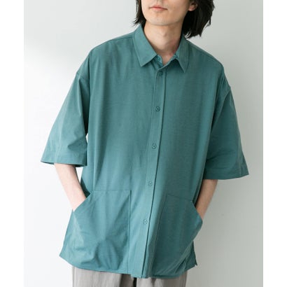 アーバンリサーチ サニーレーベル URBAN RESEARCH Sonny Label 『接触冷感』『吸水速乾』カットソーシャツ （ブルーグリーン）｜詳細画像
