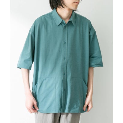 アーバンリサーチ サニーレーベル URBAN RESEARCH Sonny Label 『接触冷感』『吸水速乾』カットソーシャツ （ブルーグリーン）｜詳細画像