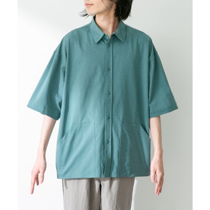 アーバンリサーチ サニーレーベル URBAN RESEARCH Sonny Label 『接触冷感』『吸水速乾』カットソーシャツ （ブルーグリーン）｜詳細画像