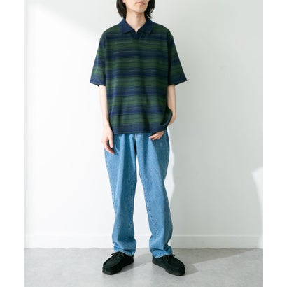 アーバンリサーチ サニーレーベル URBAN RESEARCH Sonny Label ジャガードボーダーポロシャツ （オフ）｜詳細画像