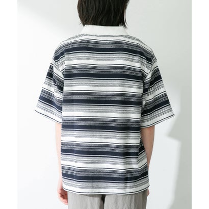 アーバンリサーチ サニーレーベル URBAN RESEARCH Sonny Label ジャガードボーダーポロシャツ （オフ）｜詳細画像
