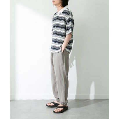アーバンリサーチ サニーレーベル URBAN RESEARCH Sonny Label ジャガードボーダーポロシャツ （オフ）｜詳細画像