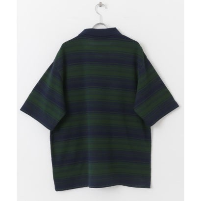 アーバンリサーチ サニーレーベル URBAN RESEARCH Sonny Label ジャガードボーダーポロシャツ （ネイビー）｜詳細画像
