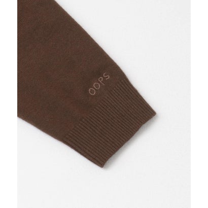 アーバンリサーチ サニーレーベル URBAN RESEARCH Sonny Label OOPS ケーブル襟付きニットポロシャツ （BROWN）｜詳細画像