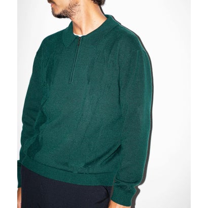 アーバンリサーチ サニーレーベル URBAN RESEARCH Sonny Label OOPS ケーブル襟付きニットポロシャツ （BROWN）｜詳細画像