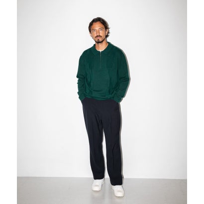 アーバンリサーチ サニーレーベル URBAN RESEARCH Sonny Label OOPS ケーブル襟付きニットポロシャツ （BROWN）｜詳細画像