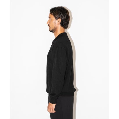 アーバンリサーチ サニーレーベル URBAN RESEARCH Sonny Label OOPS ケーブル襟付きニットポロシャツ （BROWN）｜詳細画像