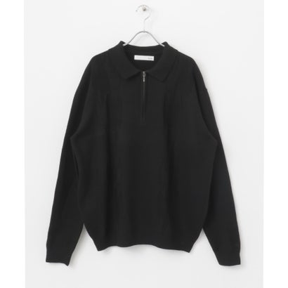 アーバンリサーチ サニーレーベル URBAN RESEARCH Sonny Label OOPS ケーブル襟付きニットポロシャツ （BROWN）｜詳細画像
