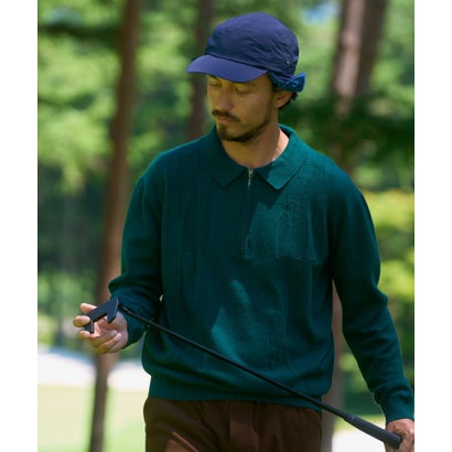 アーバンリサーチ サニーレーベル URBAN RESEARCH Sonny Label OOPS ケーブル襟付きニットポロシャツ （BROWN）｜詳細画像