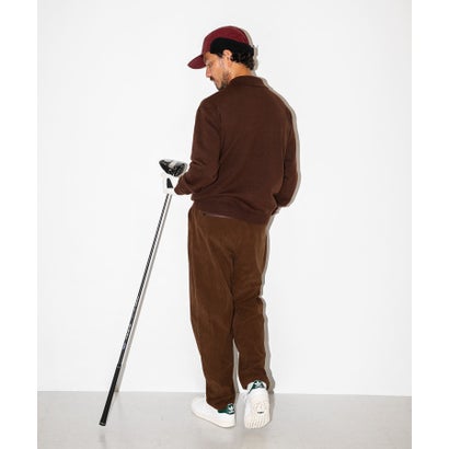 アーバンリサーチ サニーレーベル URBAN RESEARCH Sonny Label OOPS ケーブル襟付きニットポロシャツ （BROWN）｜詳細画像