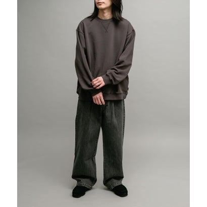 アーバンリサーチ サニーレーベル URBAN RESEARCH Sonny Label ヘビーウェイトコットンベーシックスウェット （ライトグレー）｜詳細画像