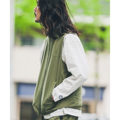 アーバンリサーチ サニーレーベル URBAN RESEARCH Sonny Label HyperHelixジップアップベスト （アイボリー）｜詳細画像