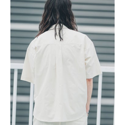 アーバンリサーチ サニーレーベル URBAN RESEARCH Sonny Label HyperHelix胸ポケットショートスリーブシャツ （アイボリー）｜詳細画像