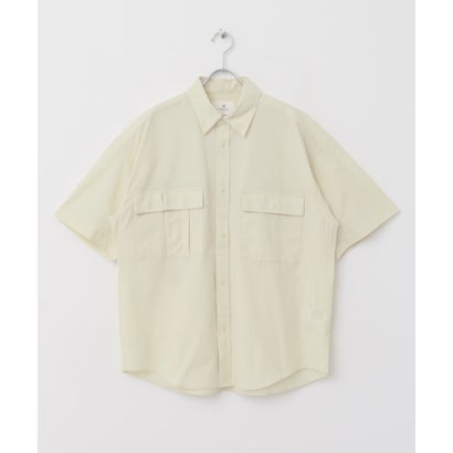 アーバンリサーチ サニーレーベル URBAN RESEARCH Sonny Label HyperHelix胸ポケットショートスリーブシャツ （アイボリー）｜詳細画像