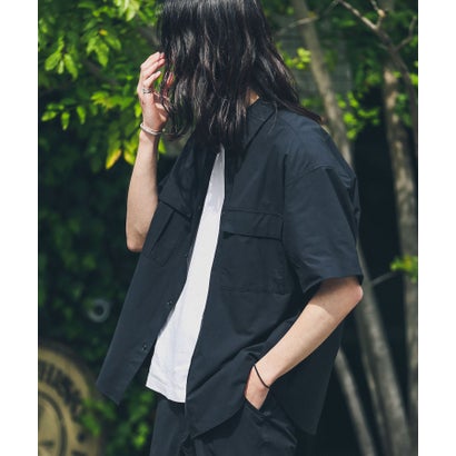 アーバンリサーチ サニーレーベル URBAN RESEARCH Sonny Label HyperHelix胸ポケットショートスリーブシャツ （アイボリー）｜詳細画像
