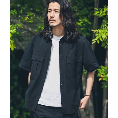アーバンリサーチ サニーレーベル URBAN RESEARCH Sonny Label HyperHelix胸ポケットショートスリーブシャツ （アイボリー）｜詳細画像