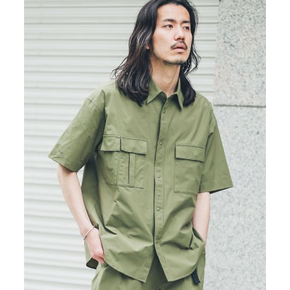 アーバンリサーチ サニーレーベル URBAN RESEARCH Sonny Label HyperHelix胸ポケットショートスリーブシャツ （アイボリー）｜詳細画像