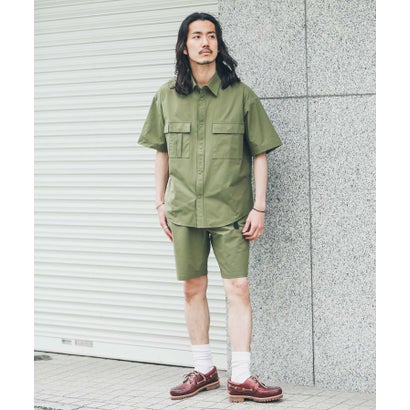 アーバンリサーチ サニーレーベル URBAN RESEARCH Sonny Label HyperHelix胸ポケットショートスリーブシャツ （アイボリー）｜詳細画像