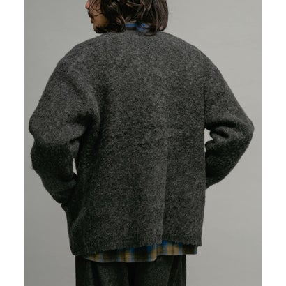 アーバンリサーチ サニーレーベル URBAN RESEARCH Sonny Label モヘヤタッチVネックニットカーディガン （ダークブラウン）｜詳細画像