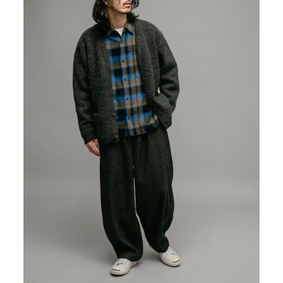アーバンリサーチ サニーレーベル URBAN RESEARCH Sonny Label モヘヤタッチVネックニットカーディガン （ダークブラウン）｜詳細画像