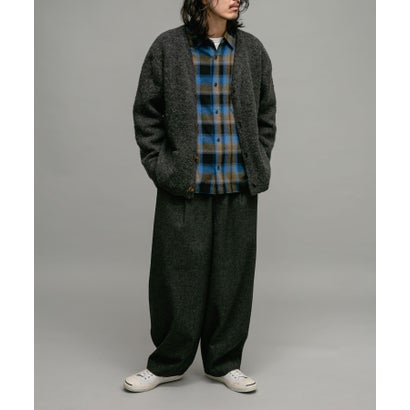 アーバンリサーチ サニーレーベル URBAN RESEARCH Sonny Label モヘヤタッチVネックニットカーディガン （ダークブラウン）｜詳細画像