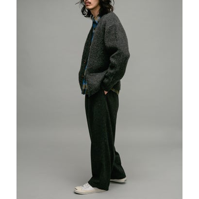アーバンリサーチ サニーレーベル URBAN RESEARCH Sonny Label モヘヤタッチVネックニットカーディガン （ダークブラウン）｜詳細画像