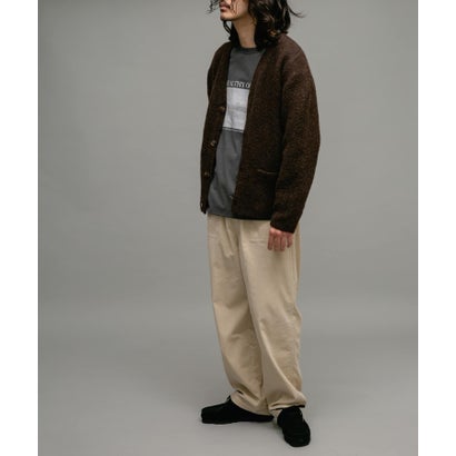 アーバンリサーチ サニーレーベル URBAN RESEARCH Sonny Label モヘヤタッチVネックニットカーディガン （ダークブラウン）｜詳細画像