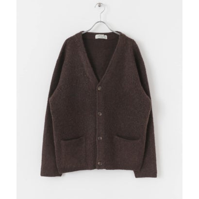 アーバンリサーチ サニーレーベル URBAN RESEARCH Sonny Label モヘヤタッチVネックニットカーディガン （ダークブラウン）｜詳細画像