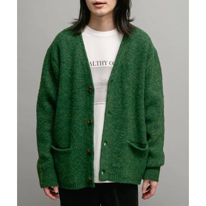 アーバンリサーチ サニーレーベル URBAN RESEARCH Sonny Label モヘヤタッチVネックニットカーディガン （ダークブラウン）｜詳細画像