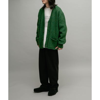 アーバンリサーチ サニーレーベル URBAN RESEARCH Sonny Label モヘヤタッチVネックニットカーディガン （ダークブラウン）｜詳細画像
