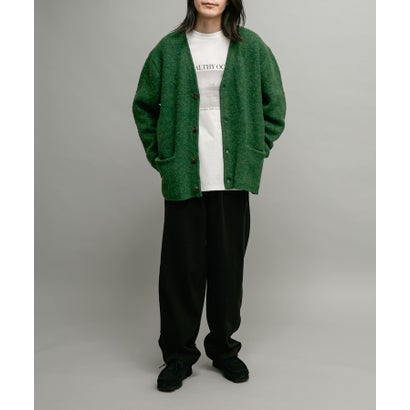 アーバンリサーチ サニーレーベル URBAN RESEARCH Sonny Label モヘヤタッチVネックニットカーディガン （ダークブラウン）｜詳細画像