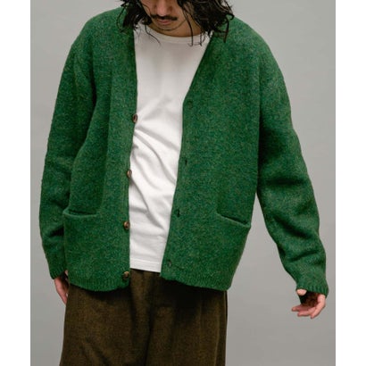 アーバンリサーチ サニーレーベル URBAN RESEARCH Sonny Label モヘヤタッチVネックニットカーディガン （ダークブラウン）｜詳細画像