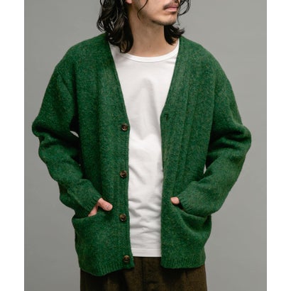 アーバンリサーチ サニーレーベル URBAN RESEARCH Sonny Label モヘヤタッチVネックニットカーディガン （ダークブラウン）｜詳細画像