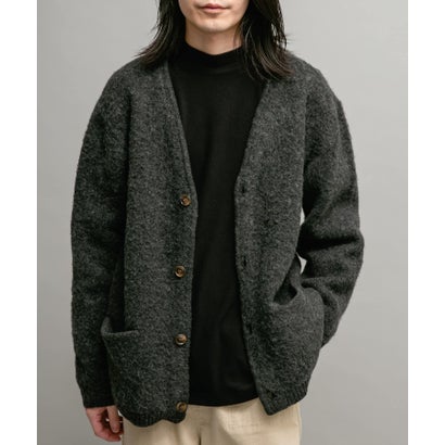 アーバンリサーチ サニーレーベル URBAN RESEARCH Sonny Label モヘヤタッチVネックニットカーディガン （ダークブラウン）｜詳細画像