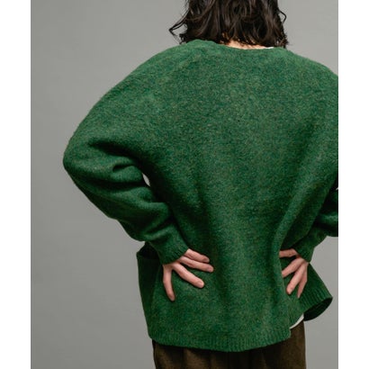 アーバンリサーチ サニーレーベル URBAN RESEARCH Sonny Label モヘヤタッチVネックニットカーディガン （ダークブラウン）｜詳細画像