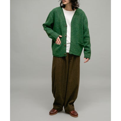 アーバンリサーチ サニーレーベル URBAN RESEARCH Sonny Label モヘヤタッチVネックニットカーディガン （ダークブラウン）｜詳細画像