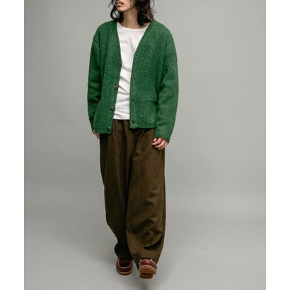 アーバンリサーチ サニーレーベル URBAN RESEARCH Sonny Label モヘヤタッチVネックニットカーディガン （ダークブラウン）｜詳細画像