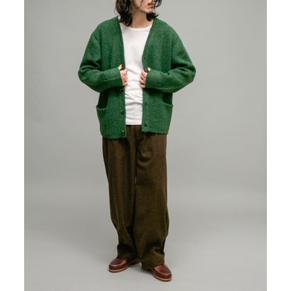 アーバンリサーチ サニーレーベル URBAN RESEARCH Sonny Label モヘヤタッチVネックニットカーディガン （ダークブラウン）｜詳細画像