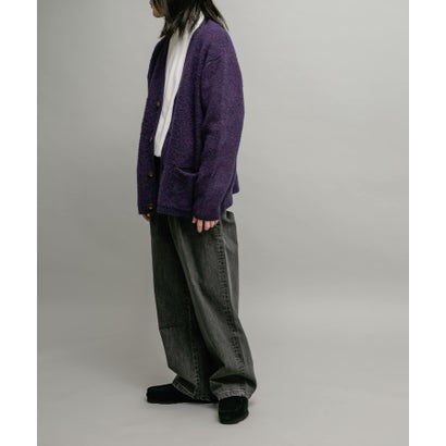アーバンリサーチ サニーレーベル URBAN RESEARCH Sonny Label モヘヤタッチVネックニットカーディガン （ダークブラウン）｜詳細画像