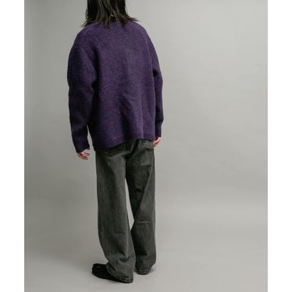 アーバンリサーチ サニーレーベル URBAN RESEARCH Sonny Label モヘヤタッチVネックニットカーディガン （ダークブラウン）｜詳細画像