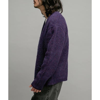 アーバンリサーチ サニーレーベル URBAN RESEARCH Sonny Label モヘヤタッチVネックニットカーディガン （ダークブラウン）｜詳細画像