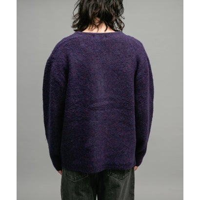 アーバンリサーチ サニーレーベル URBAN RESEARCH Sonny Label モヘヤタッチVネックニットカーディガン （ダークブラウン）｜詳細画像