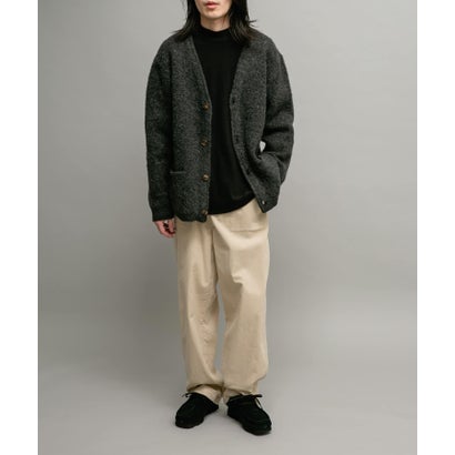 アーバンリサーチ サニーレーベル URBAN RESEARCH Sonny Label モヘヤタッチVネックニットカーディガン （ダークブラウン）｜詳細画像