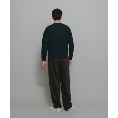 アーバンリサーチ サニーレーベル URBAN RESEARCH Sonny Label ブロック柄クルーネックニットプルオーバー （ブラウン）｜詳細画像