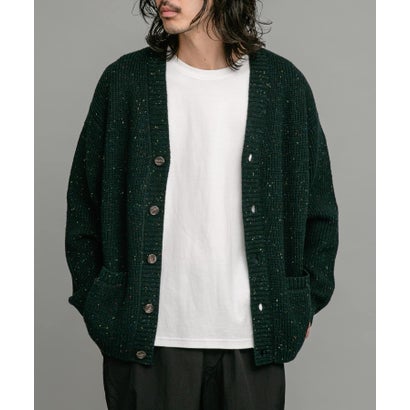 アーバンリサーチ サニーレーベル URBAN RESEARCH Sonny Label ウォッシャブルウール混ネップカーディガン （グリーン）｜詳細画像