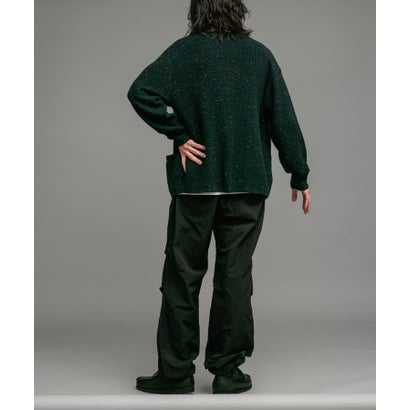 アーバンリサーチ サニーレーベル URBAN RESEARCH Sonny Label ウォッシャブルウール混ネップカーディガン （グリーン）｜詳細画像