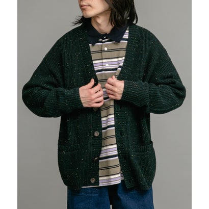 アーバンリサーチ サニーレーベル URBAN RESEARCH Sonny Label ウォッシャブルウール混ネップカーディガン （グリーン）｜詳細画像